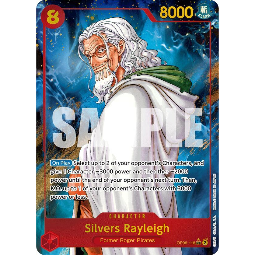 OPCG [OP08-118 SEC] Silvers Rayleigh (Alternate Art)