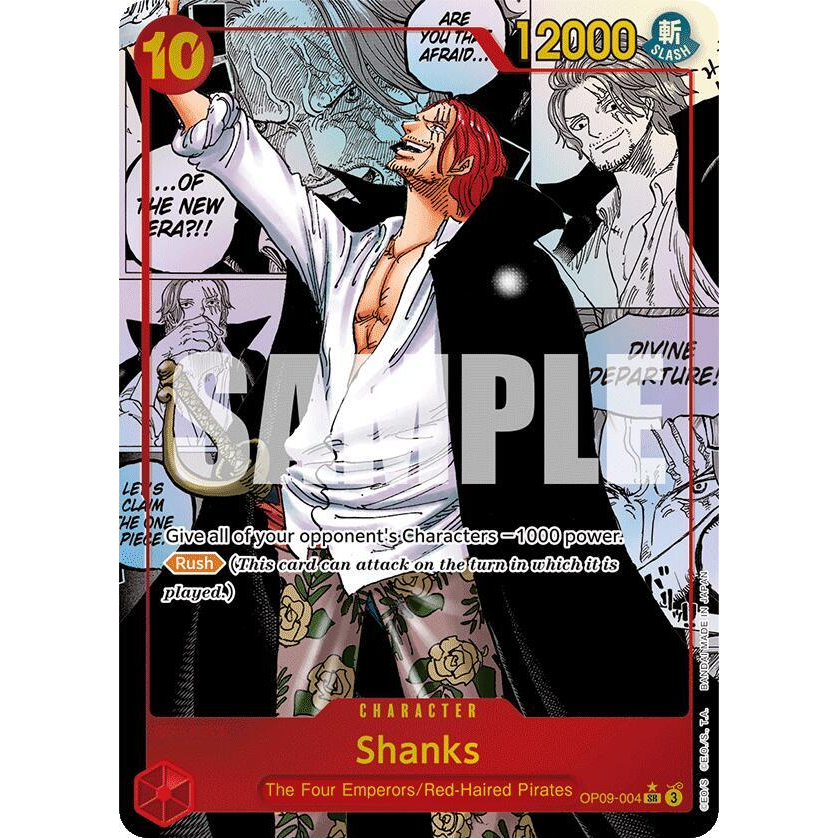 OPCG [OP09-004 SR] Shanks (Manga)