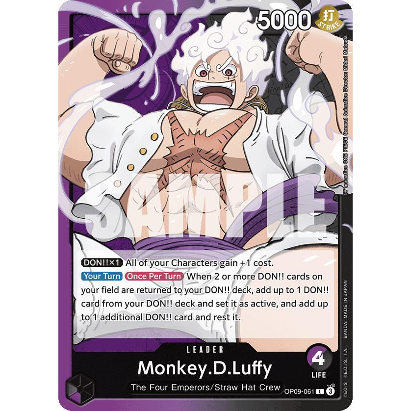 OPCG [OP09-061 L] Monkey.D.Luffy
