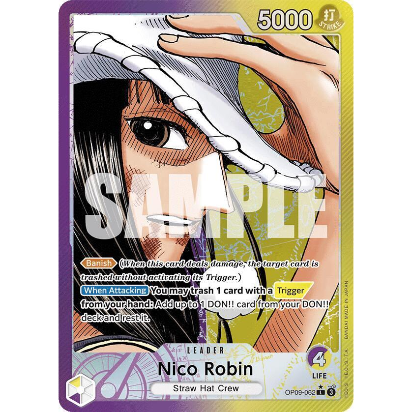 OPCG [OP09-062 L] Nico Robin (Alternate Art)