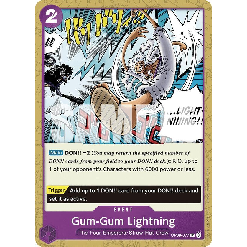 OPCG [OP09-077 UC] Gum-Gum Lightning