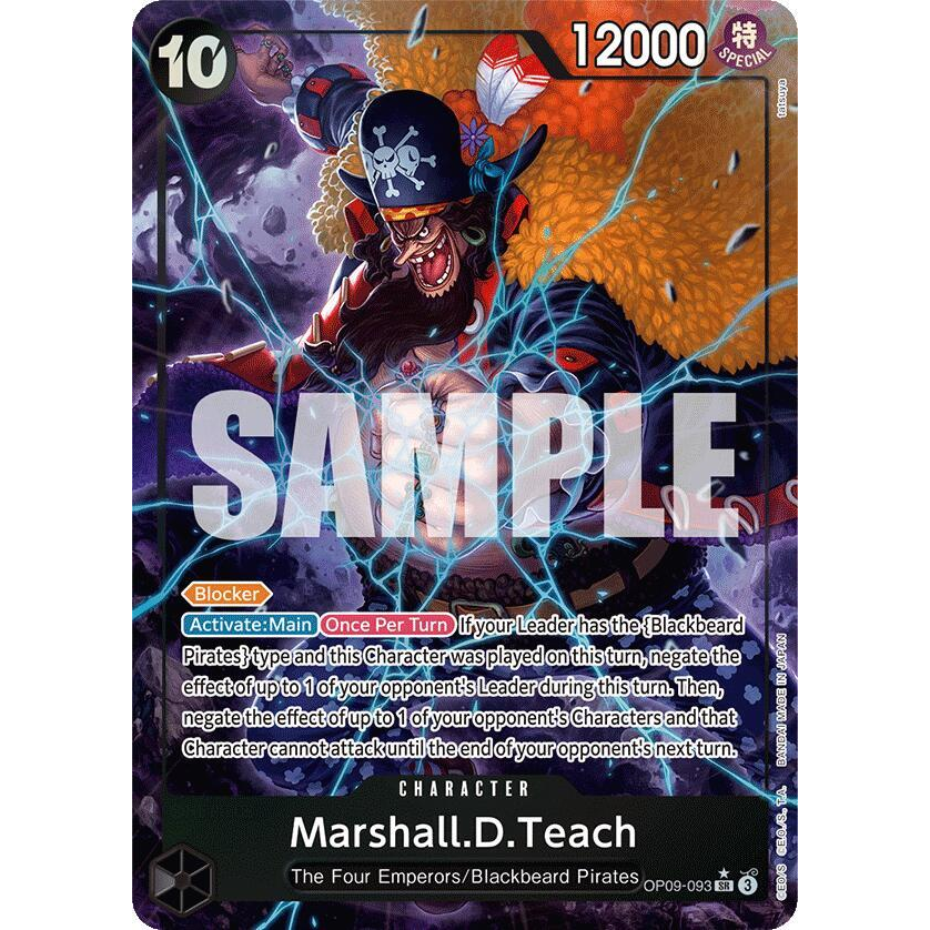 OPCG [OP09-093 SR] Marshall.D.Teach (Alternate Art)