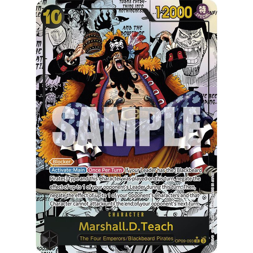 OPCG [OP09-093 SR] Marshall.D.Teach (Manga) – Bento Gaming