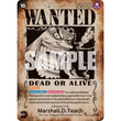 OPCG [OP09-093 SR] Marshall.D.Teach (Wanted Poster)