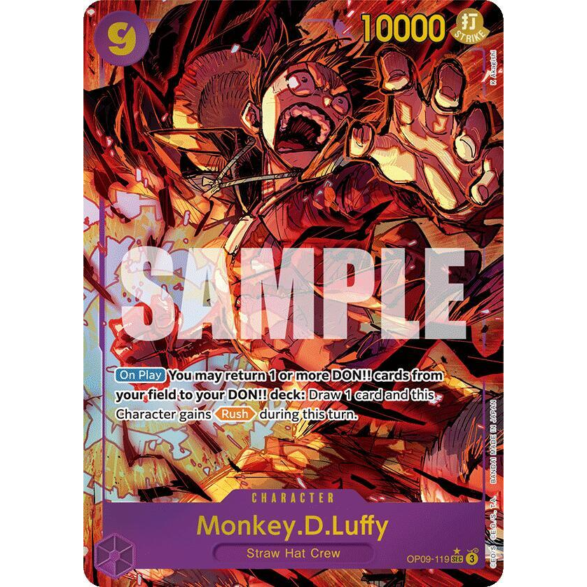 OPCG [OP09-119 SEC] Monkey.D.Luffy (Alternate Art)