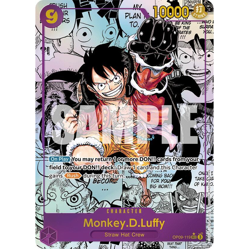 OPCG [OP09-119 SEC] Monkey.D.Luffy (Manga)