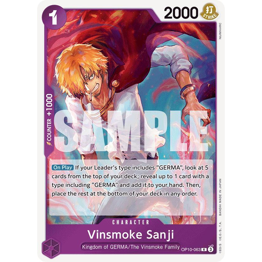 OPCG [OP10-063 R] Vinsmoke Sanji