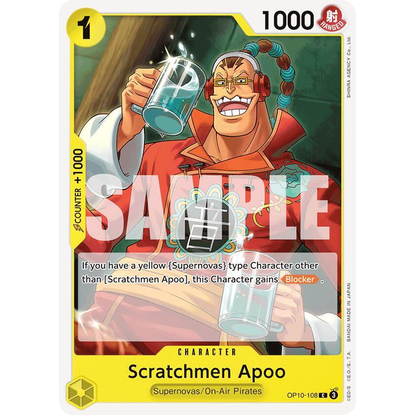 OPCG [OP10-108 C] Scratchmen Apoo