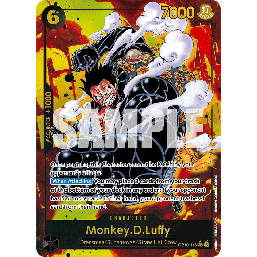 OPCG [OP10-118 SEC] Monkey.D.Luffy (Parallel)