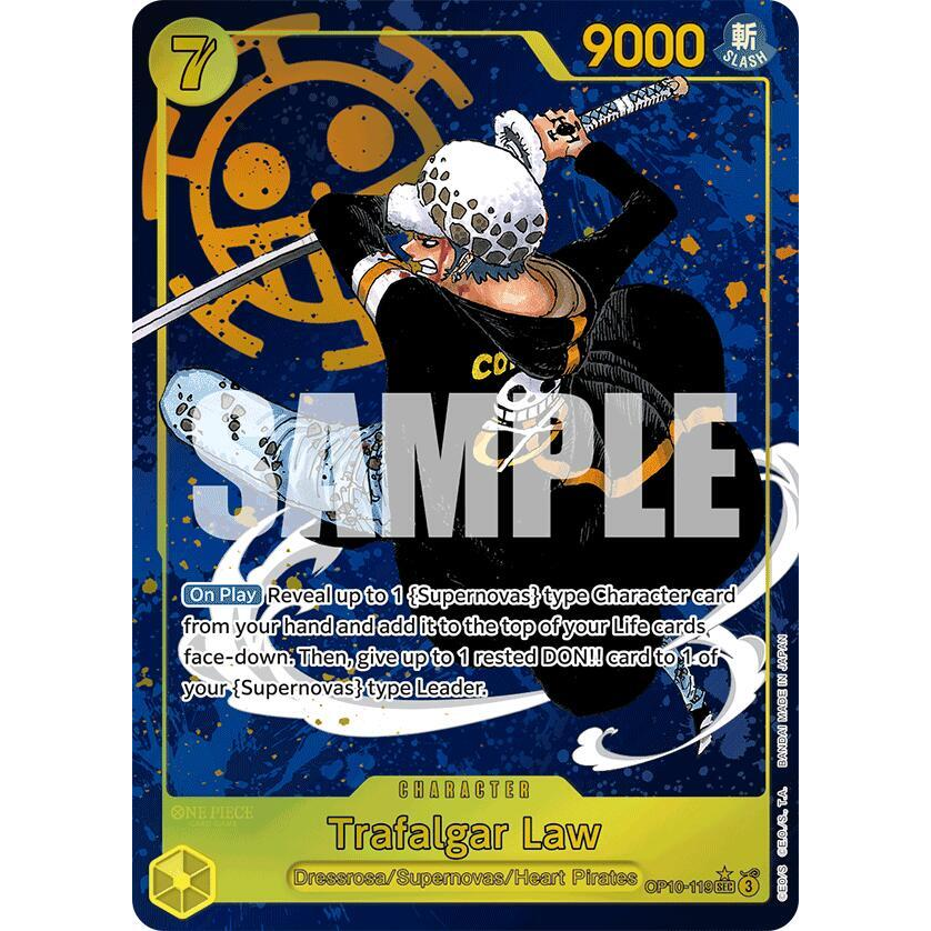 OPCG [OP10-119 SEC] Trafalgar Law (Alternate Art)