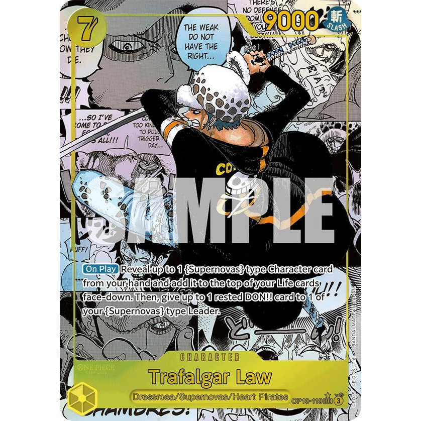 OPCG [OP10-119 SEC] Trafalgar Law (Manga)