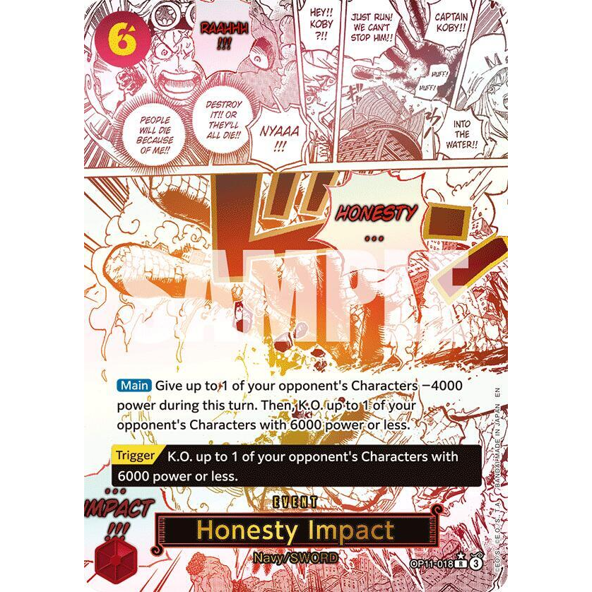 OPCG [OP11-018 R] Honesty Impact (Alternate Art)