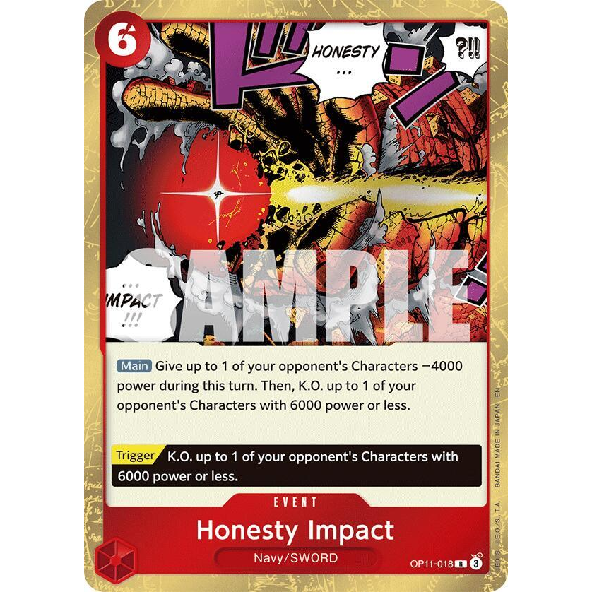 OPCG [OP11-018 R] Honesty Impact