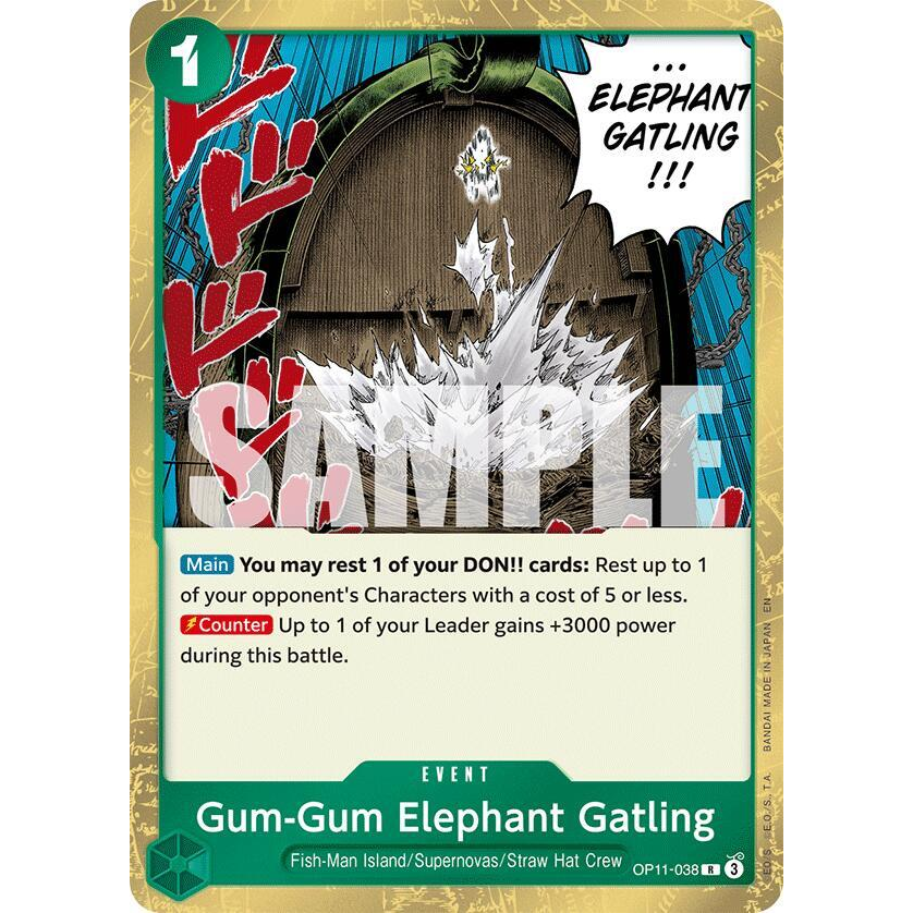 OPCG [OP11-038 R] Gum-Gum Elephant Gatling