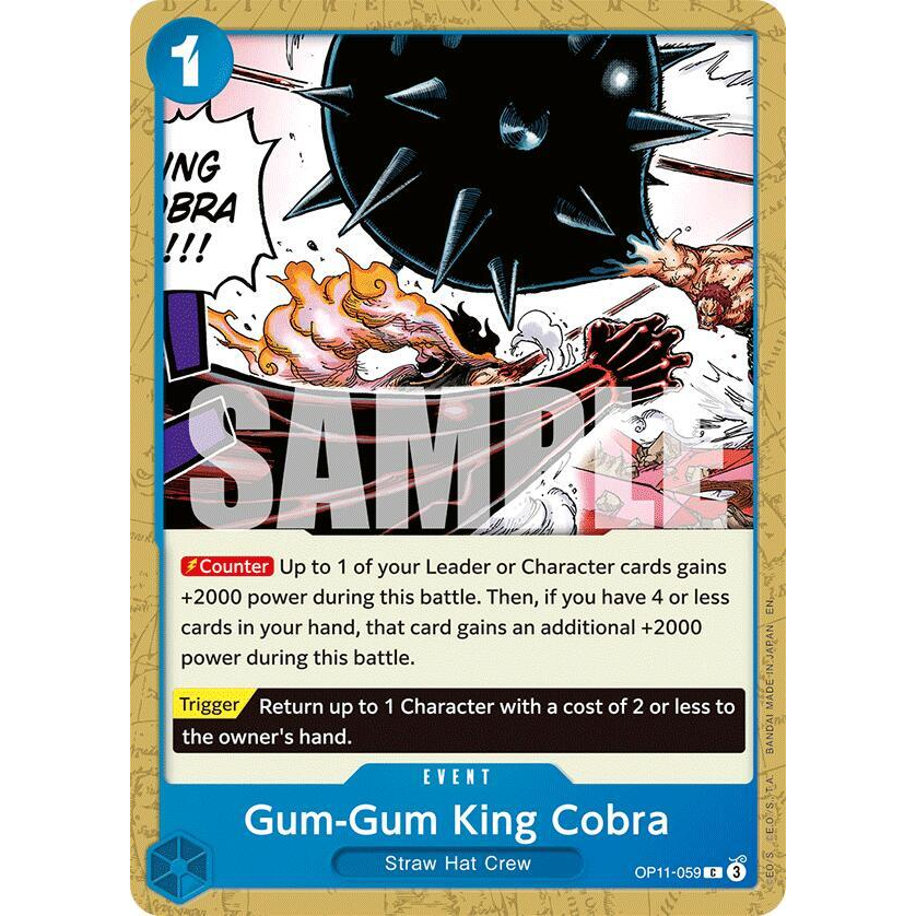 OPCG [OP11-059 C] Gum-Gum King Cobra