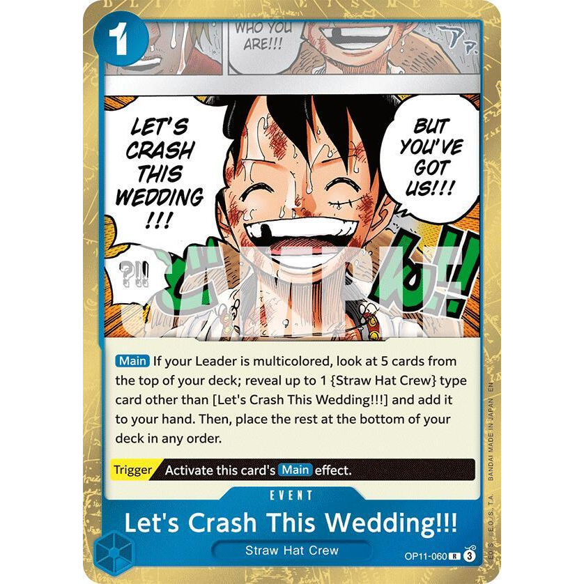 OPCG [OP11-060 R] Let's Crash This Wedding!!!