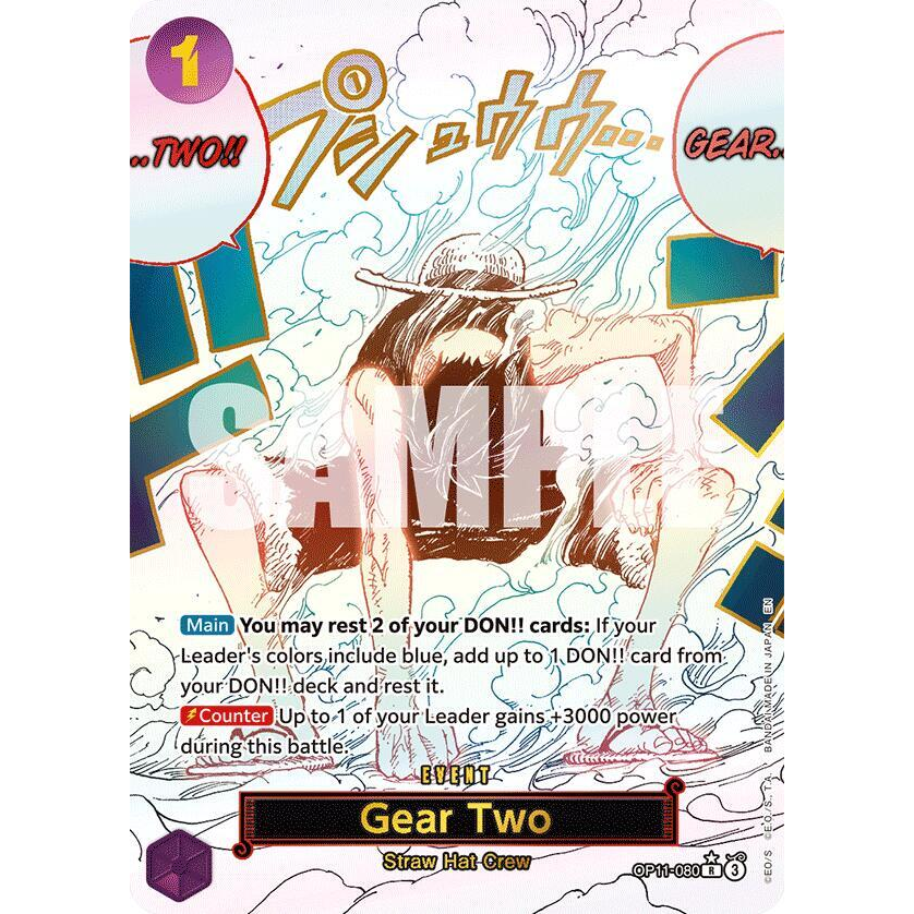 OPCG [OP11-080 R] Gear Two (Alternate Art)