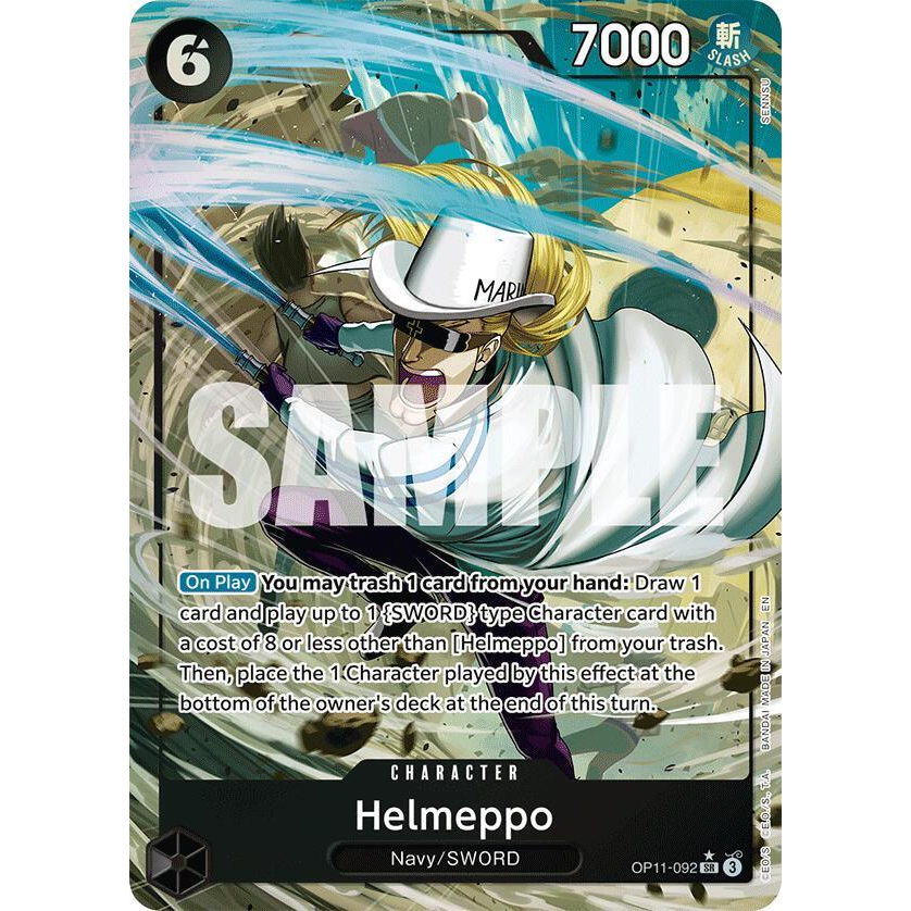 OPCG [OP11-092 SR] Helmeppo (Alternate Art)