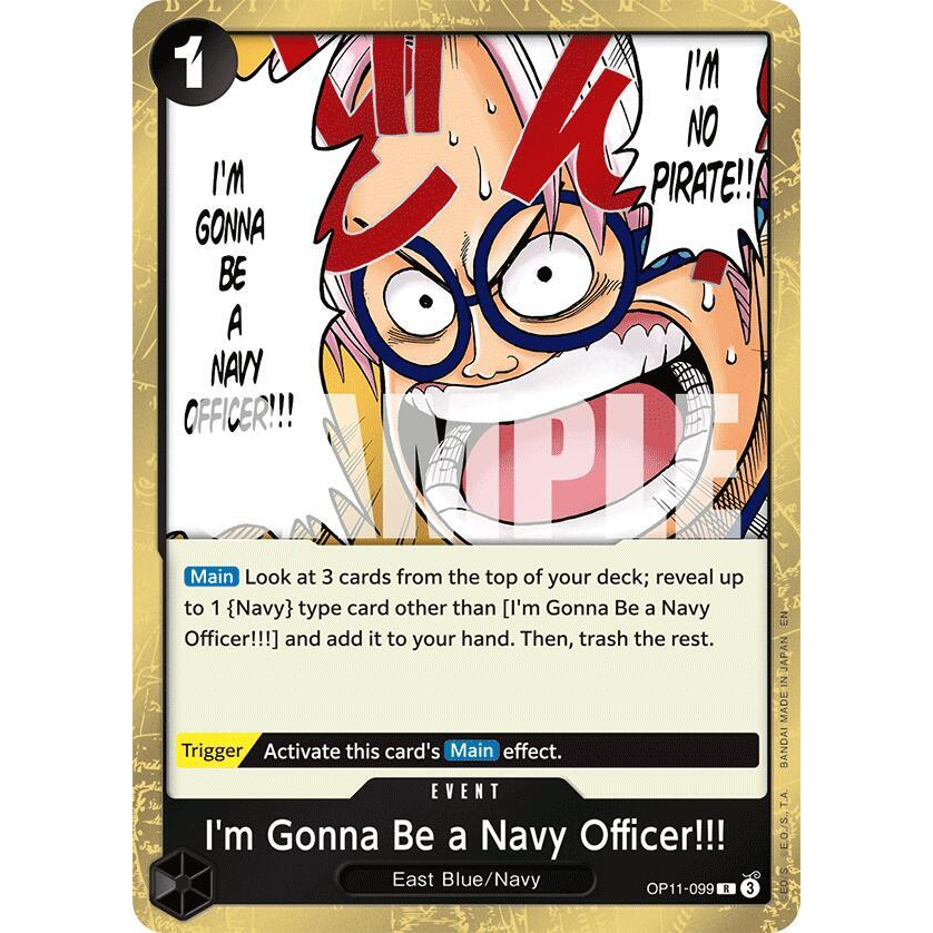 OPCG [OP11-099 R] I'm Gonna Be a Navy Officer!!!