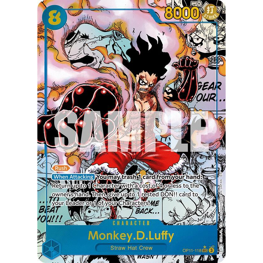 OPCG [OP11-118 SEC] Monkey.D.Luffy (Manga)