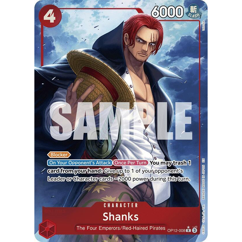 OPCG [OP12-008 R] Shanks (Alternate Art)