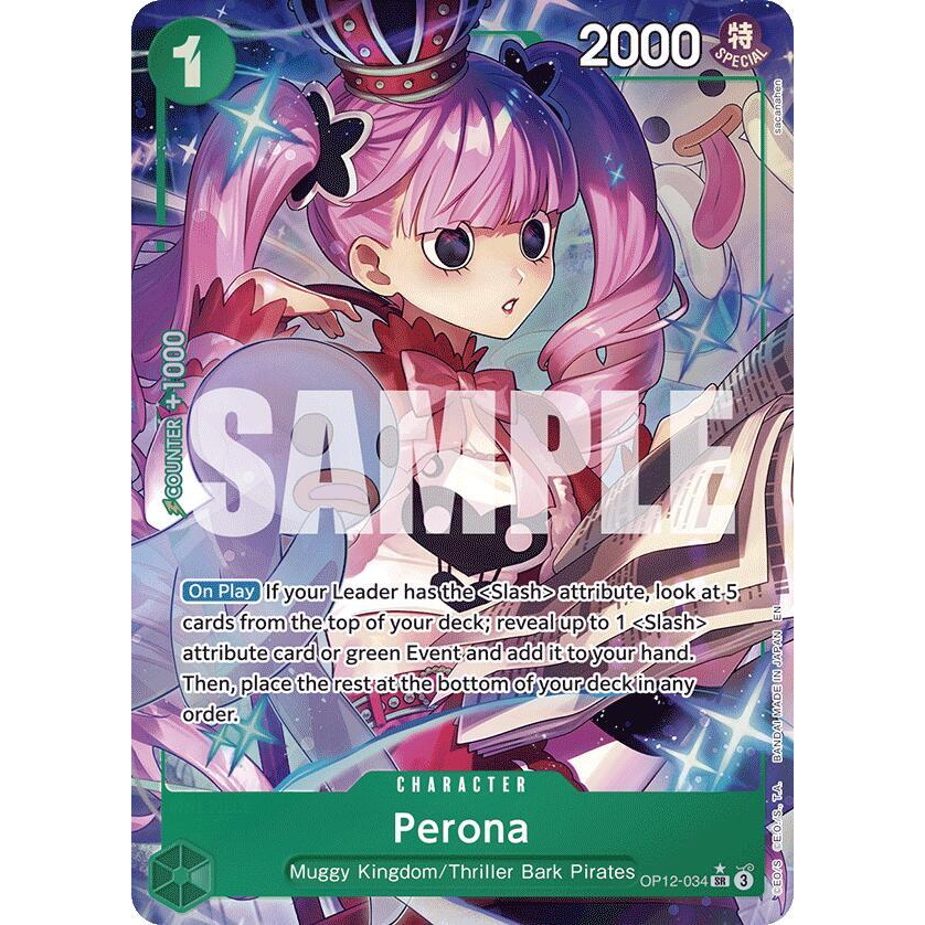 OPCG [OP12-034 SR] Perona (Alternate Art)