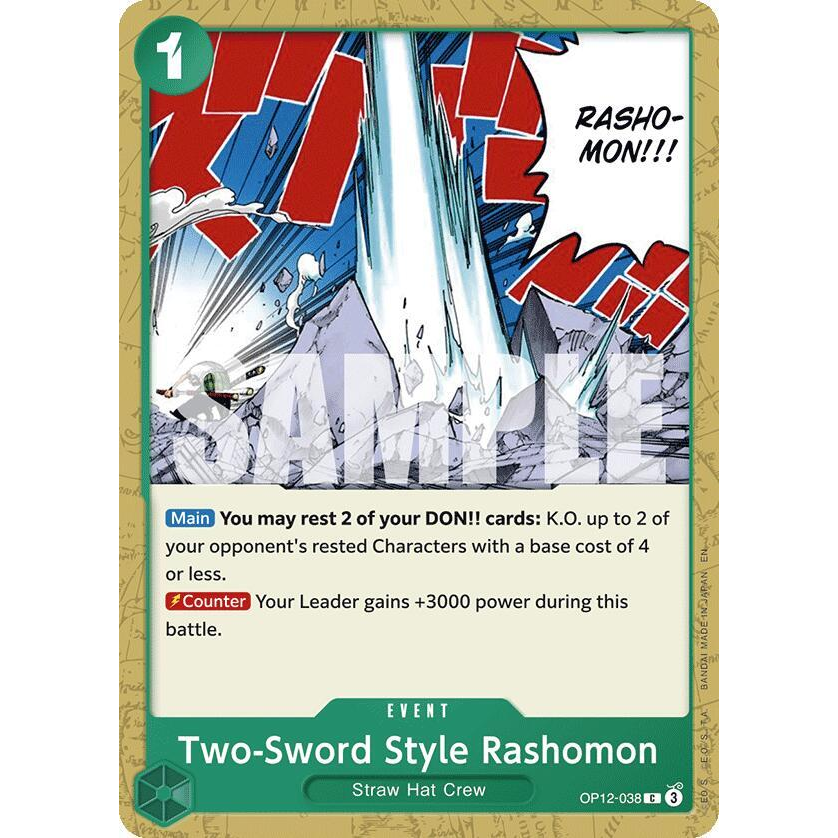 OPCG [OP12-038 C] Two-Sword Style Rashomon