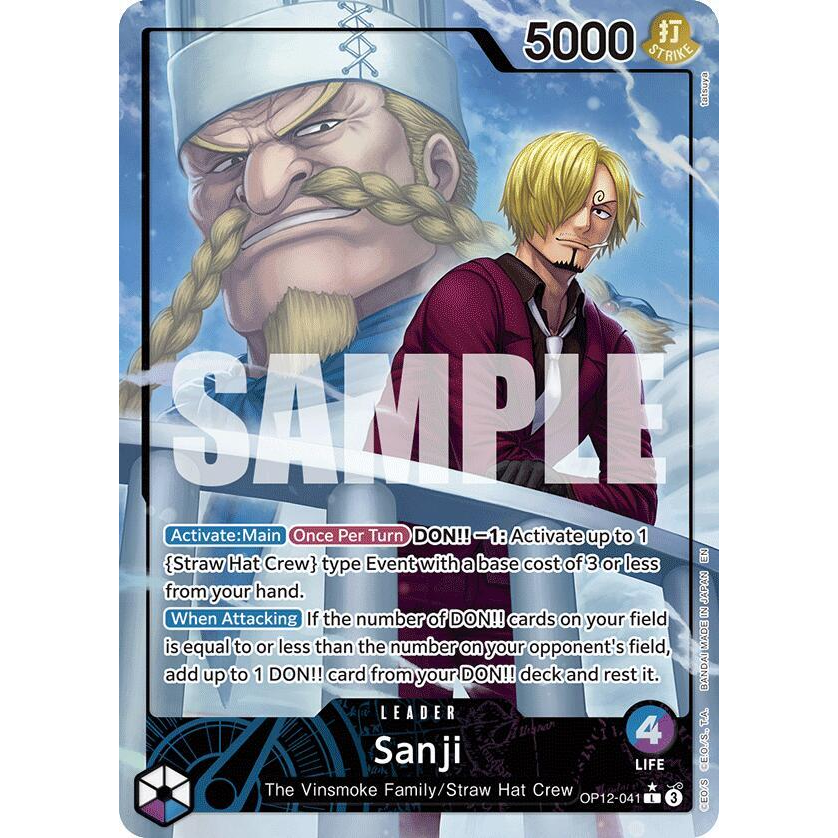 OPCG [OP12-041 L] Sanji (Alternate Art)