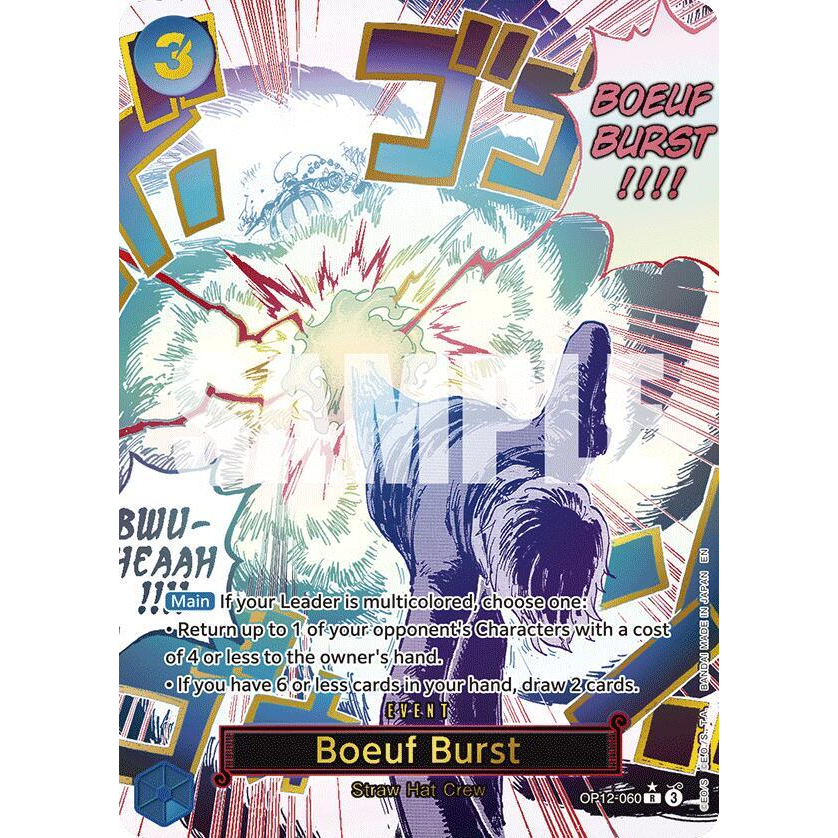 OPCG [OP12-060 R] Boeuf Burst (Alternate Art)