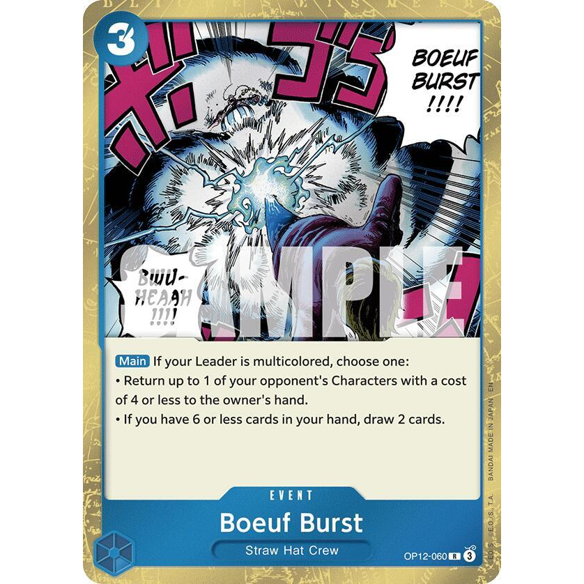 OPCG [OP12-060 R] Boeuf Burst