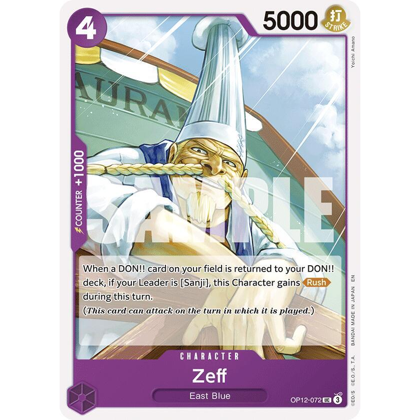 OPCG [OP12-072 UC] Zeff