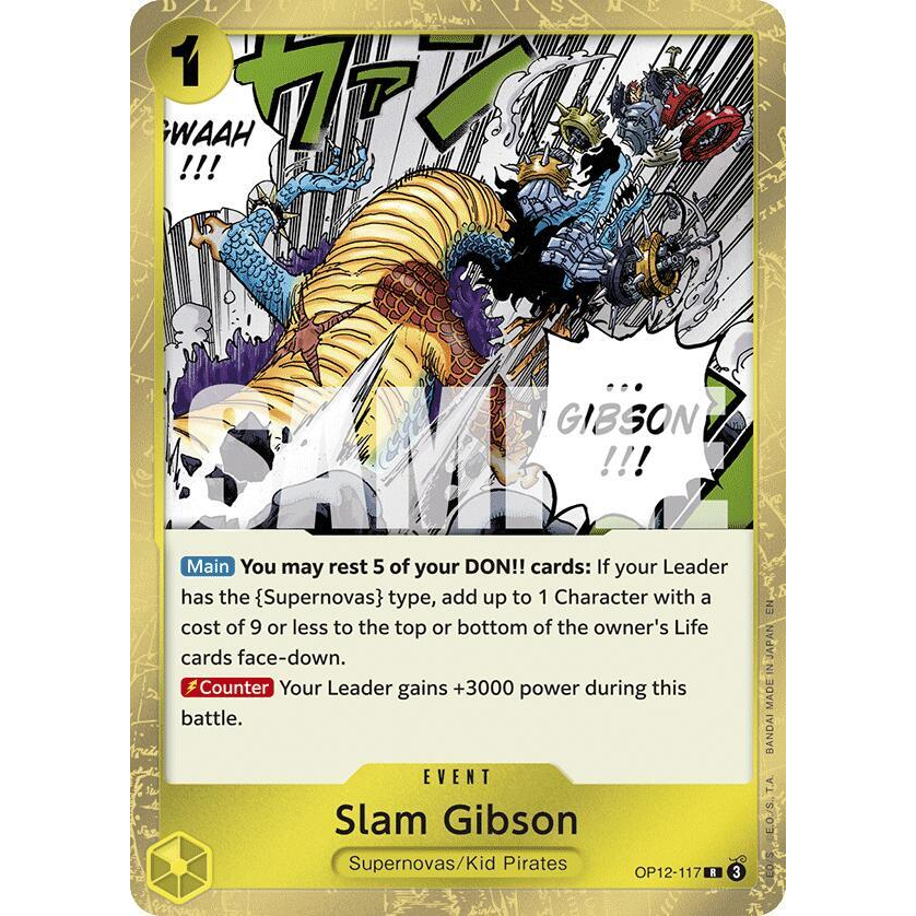 OPCG [OP12-117 R] Slam Gibson
