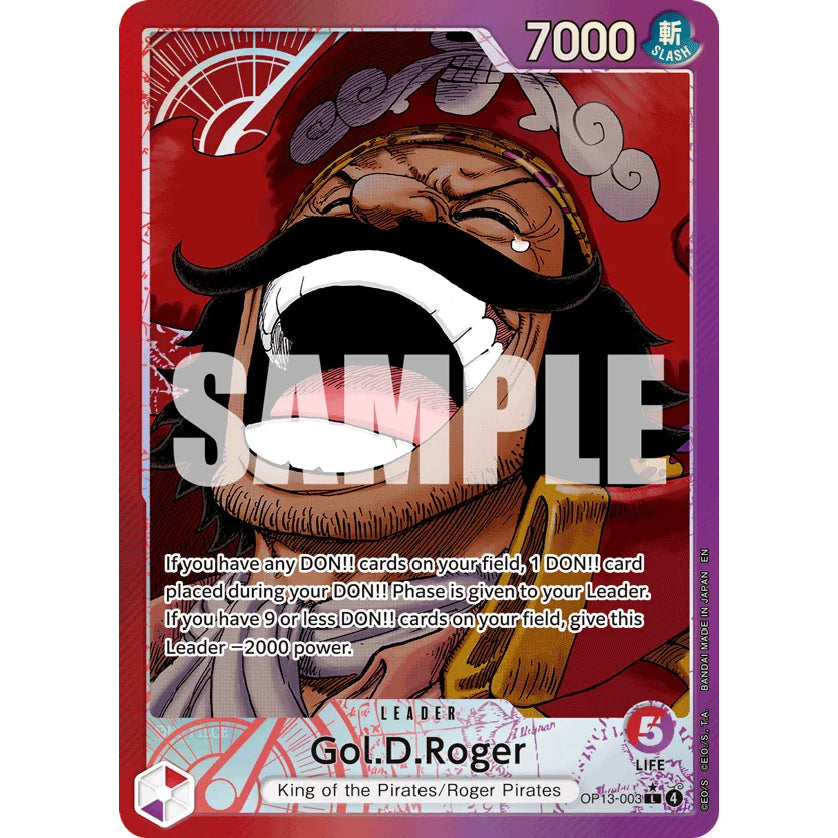 OPCG [OP13-003 L] Gol.D.Roger (Alternate Art)