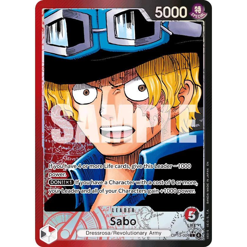 OPCG [OP13-004 L] Sabo (Alternate Art)
