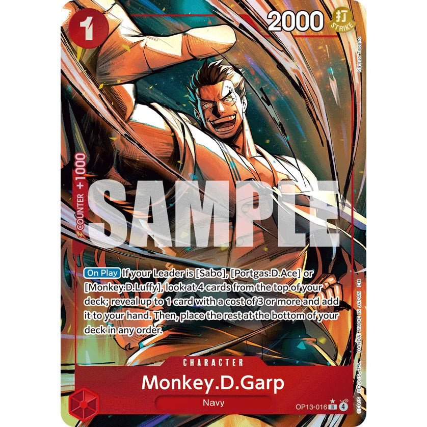 OPCG [OP13-016 R] Monkey.D.Garp (Alternate Art)