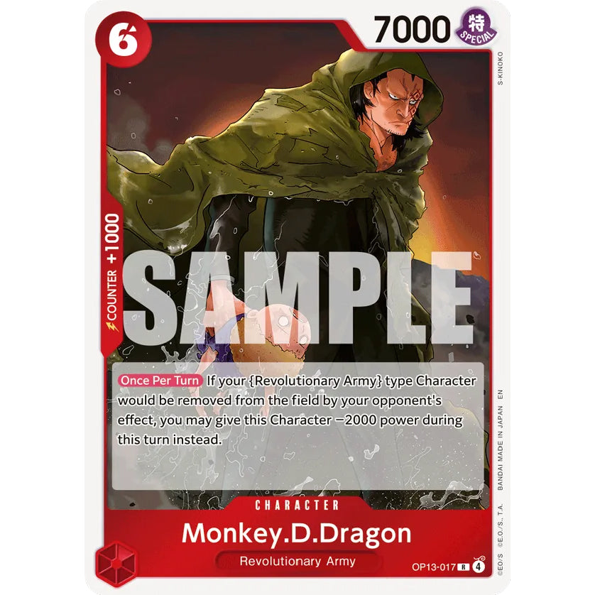 OPCG [OP13-017 R] Monkey.D.Dragon