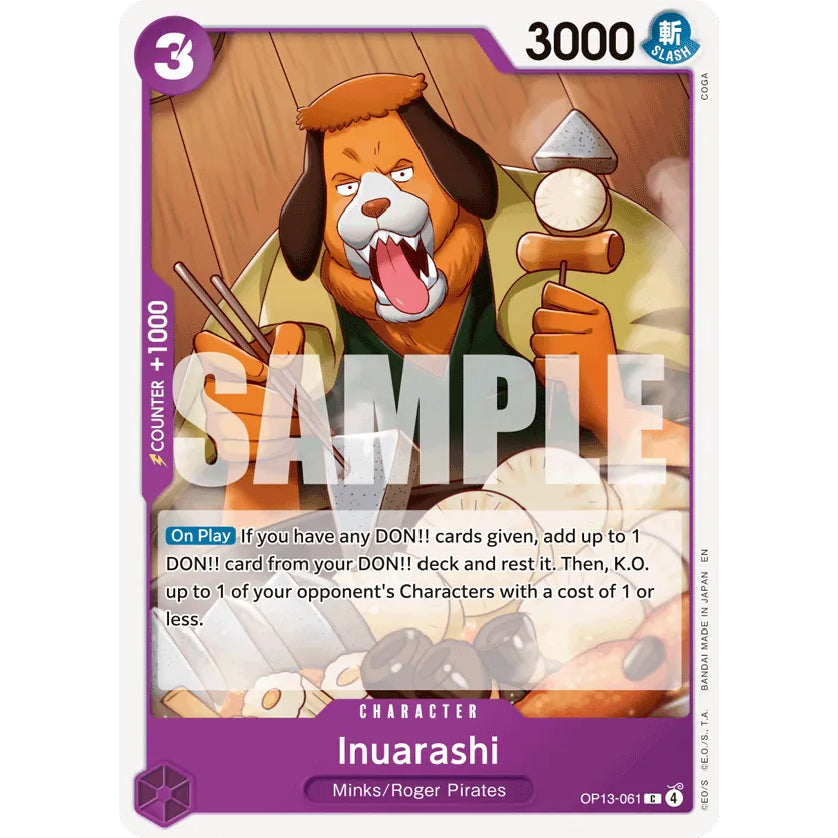 OPCG [OP13-061 C] Inuarashi