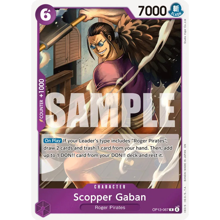 OPCG [OP13-067 R] Scopper Gaban