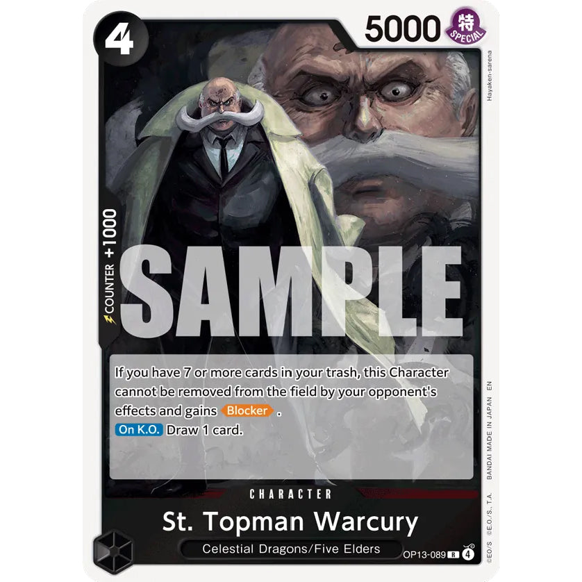OPCG [OP13-089 R] St. Topman Warcury