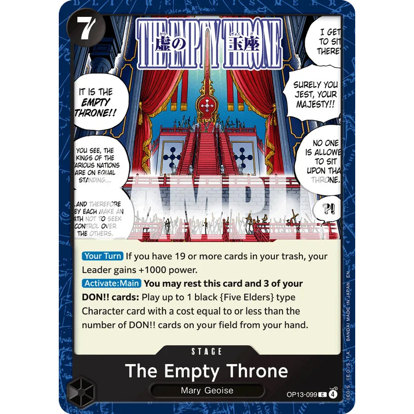 OPCG [OP13-099 C] The Empty Throne