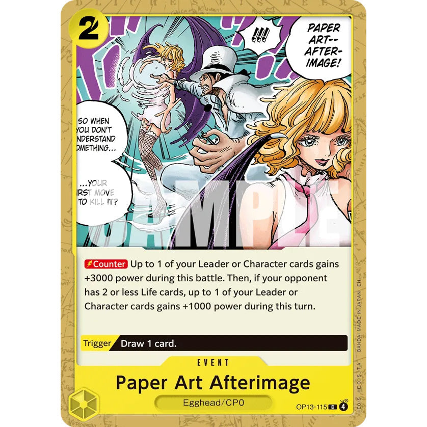 OPCG [OP13-115 C] Paper Art Afterimage
