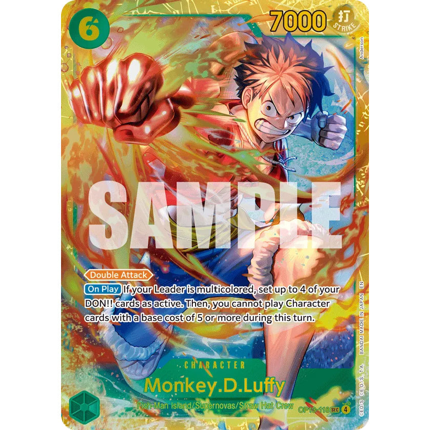 OPCG [OP13-118 SEC] Monkey.D.Luffy