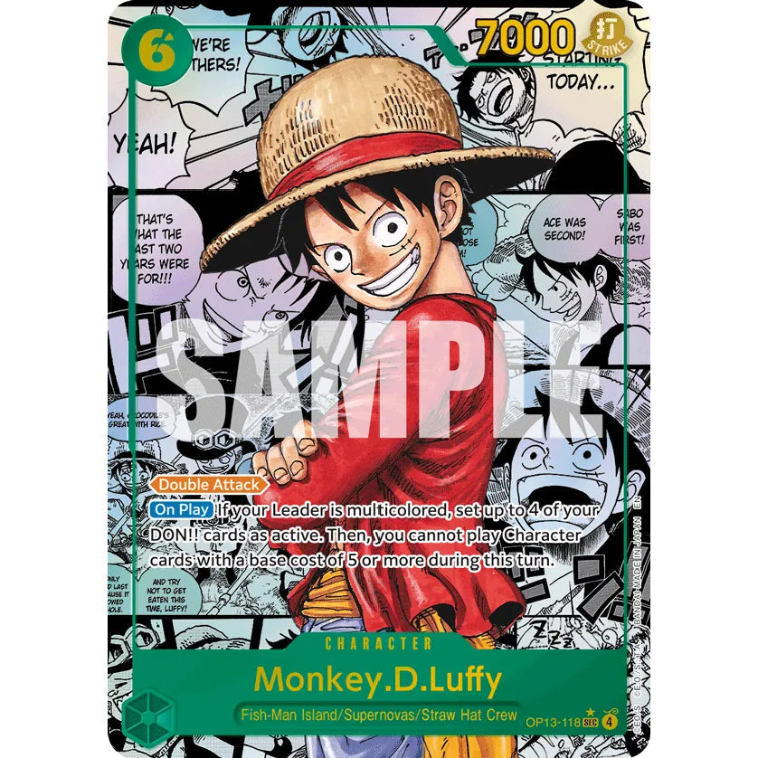 OPCG [OP13-118 SEC] Monkey.D.Luffy (Manga)