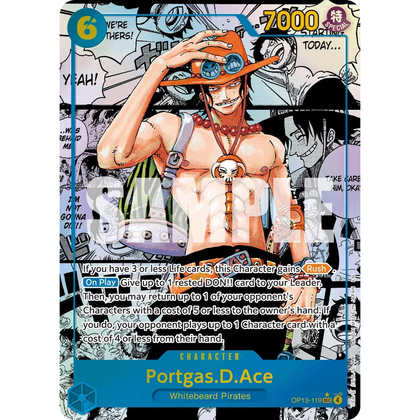 OPCG [OP13-119 SEC] Portgas.D.Ace (Manga)