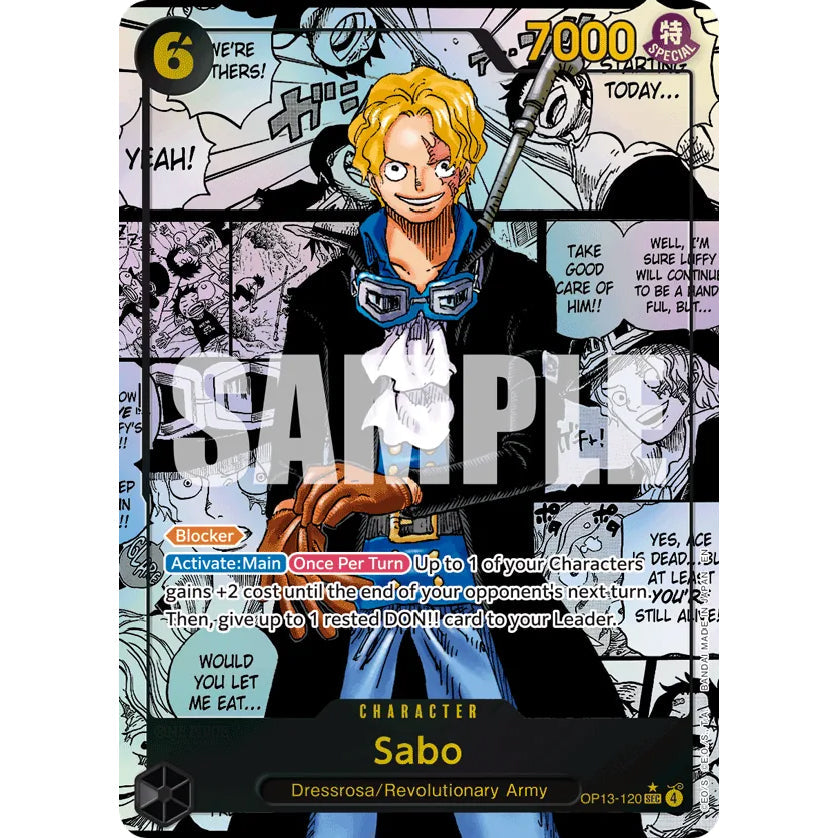 OPCG [OP13-120 SEC] Sabo (Manga)