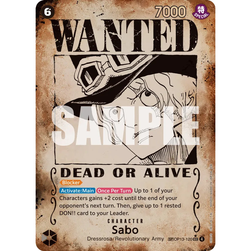 OPCG [OP13-120 SEC] Sabo (Wanted Poster)