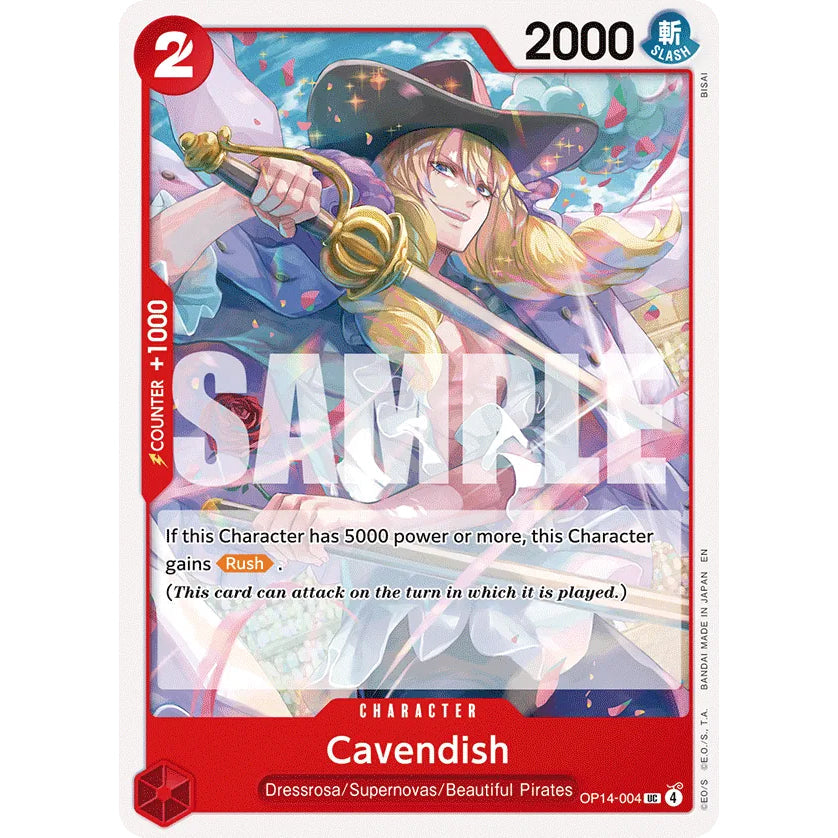 OPCG [OP14-004 UC] Cavendish