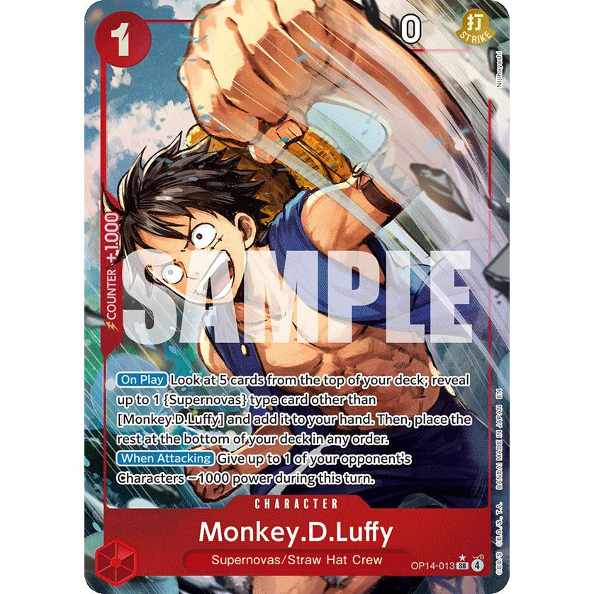 OPCG [OP14-013 SR] Monkey.D.Luffy (Alternate Art)