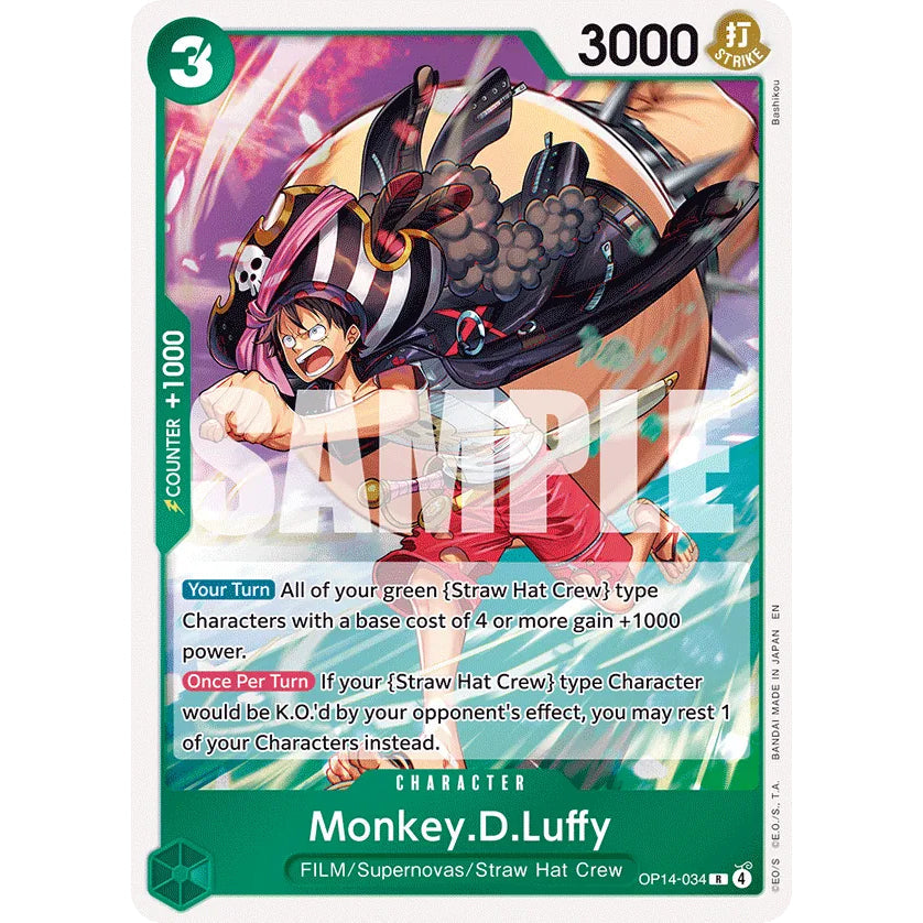 OPCG [OP14-034 R] Monkey.D.Luffy