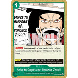 OPCG [OP14-036 C] Strive to Surpass me, Roronoa Zoro!!!